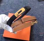 Hermes Kelly Ladies Leather Belt - 17mm - High Quality Copy
